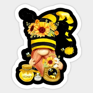 HoneyBee Gnome Sticker